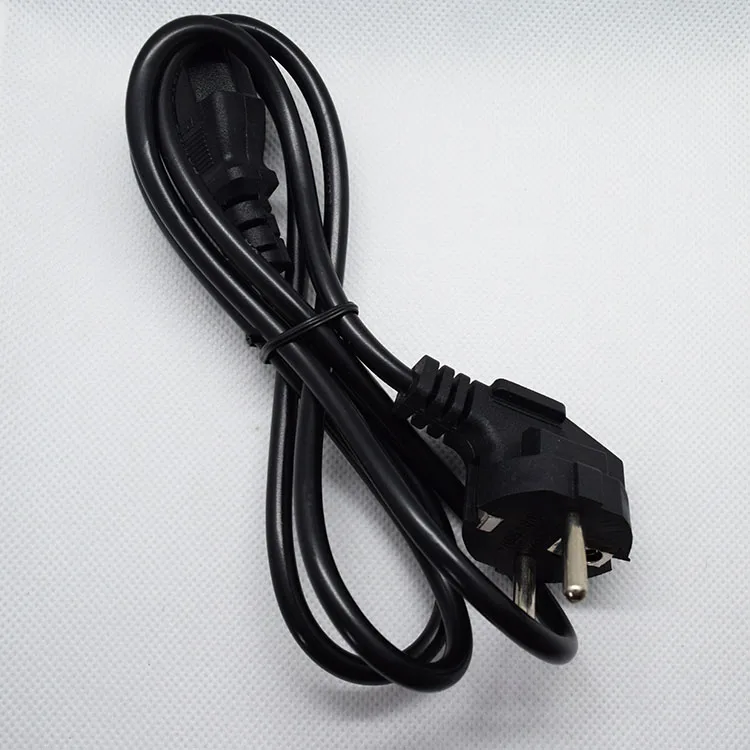 1 шт. 3 зубец США и ЕС штекер шнур питания переменного тока Кабель для тату блок питания для ноутбука PC адаптер питания шнуры питания - Цвет: EU Power Cord