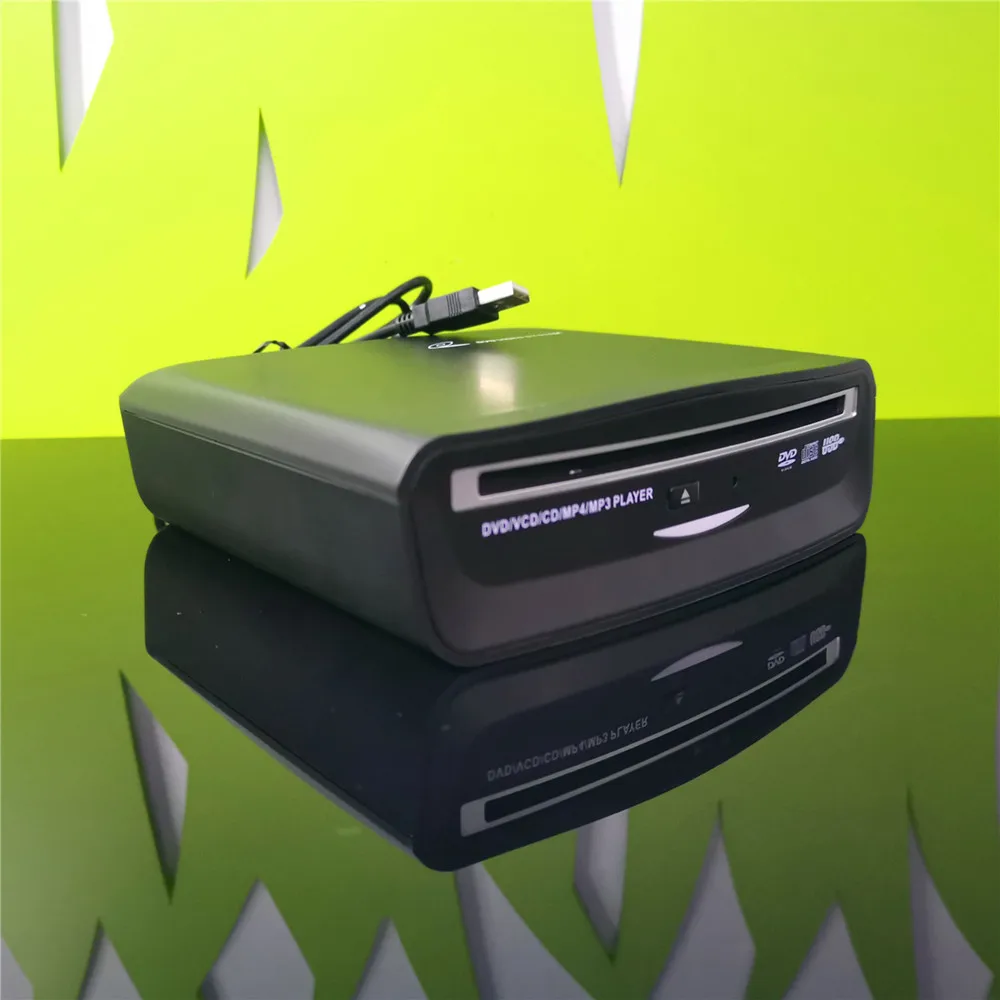 Внешний Автомобильный CD MP3 HD видео плеер с USB передачи сигнала питания