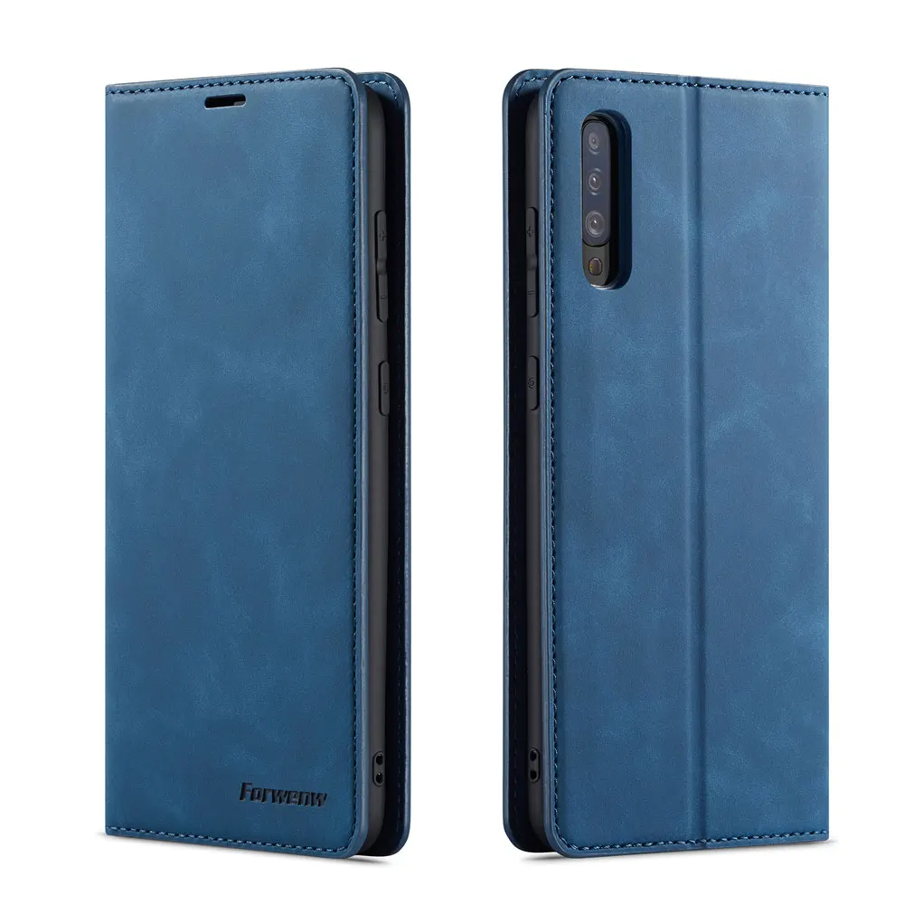 Роскошный, с магнитной застежкой кожаный чехол для телефона для samsung Galaxy A50 Чехол-бумажник с отделением для карт GalaxyA50 50 см A505 A505F A505F-DS DS