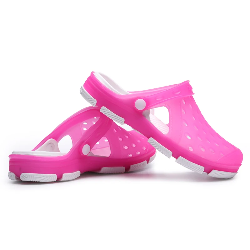 

Unisex Jelly Hole Shoes Women Summer Sandals Men Beach Casual Shoes Breathable Classic Slippers Fashion Waterproof Shoe Sandalia