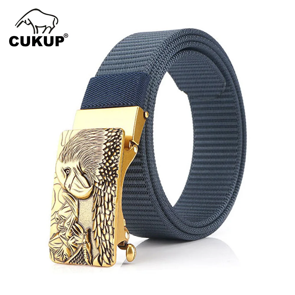 Cukup Men's New Unique Design Anger Eagle Pattern Buckles Metal Nice