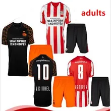 Набор для взрослых psv Eindhoven домашняя красная Мужская футболка для футбола Erick Gutierrez L. DE JONG BERGWIJN 19 20 psv Eindhoven