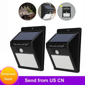

20LED Outdoor Solar Light PIR Motion Sensor Wall Light Waterproof Solar Lamp Solar Powered Sunlight Garden Decoration 2PCS