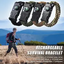 Прочный Плетеный парашютный шнур браслет морской плетеный паракордовый браслет регулируемый шнур веревка для мальчиков и девочек