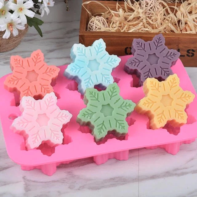 Snowflake Chocolate Molds Soap Silicone Ice Tray Cake Jelly Christmas Mould  for candy /jelly/soap/chocolate/cake mold - AliExpress