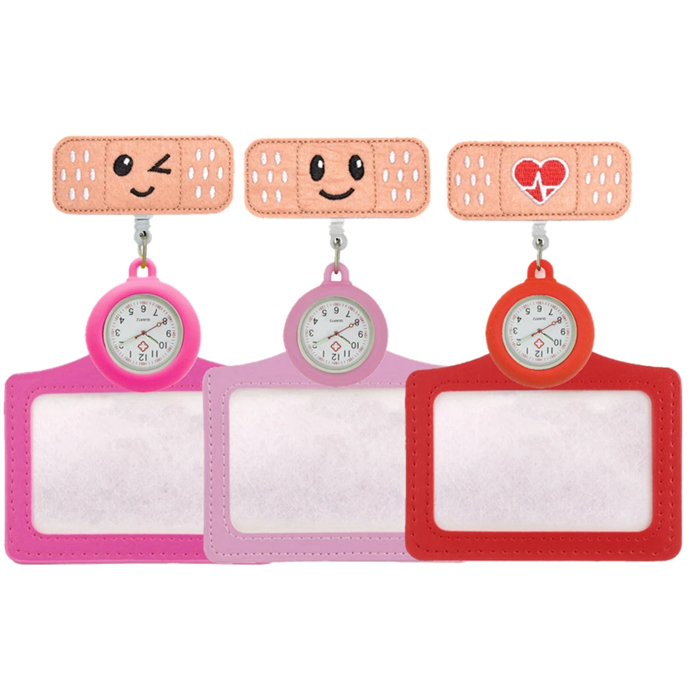 Special Offers Pocket-Watches Nurse-Doctor Retractable Silicone Love Heart Smile for Badge-Reel  AjXNeaYnQBO