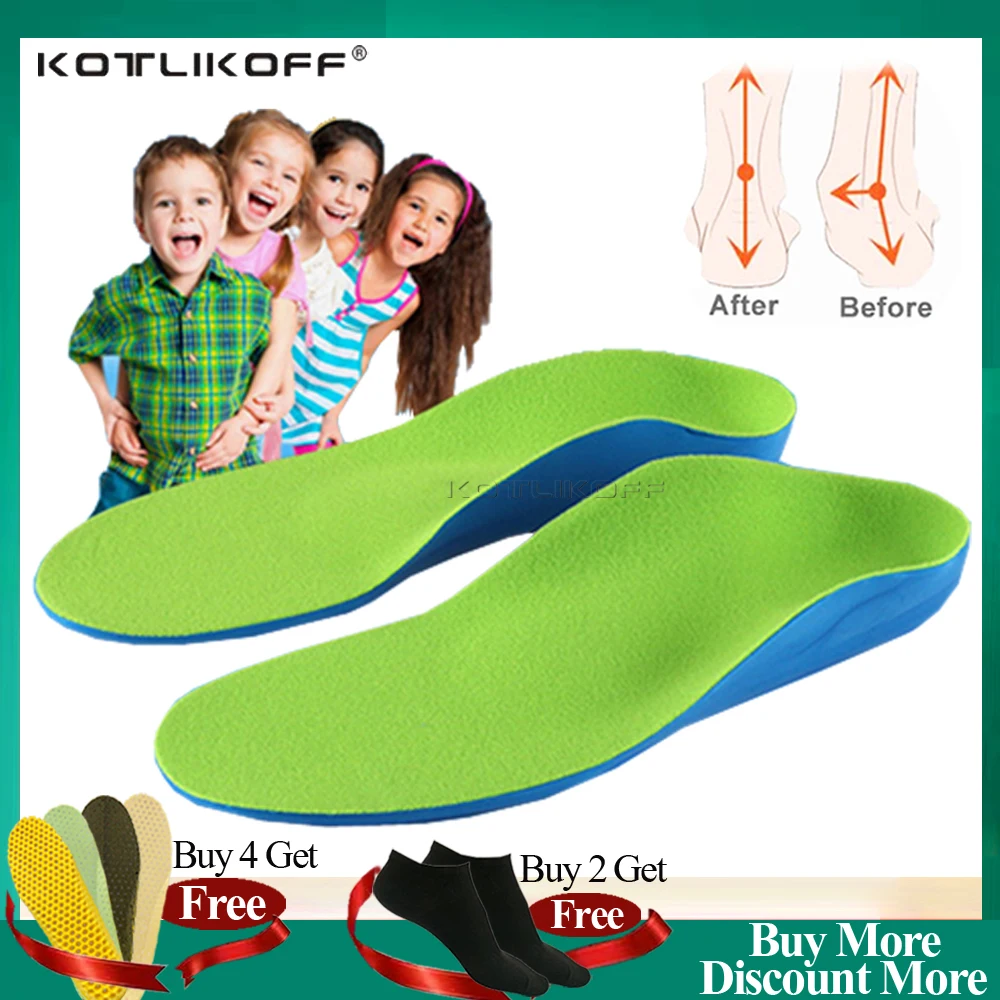 Arch Supports Arch Pain Kids UK 1 EU 33 All Kids Sizes New Full Length Childrens Orthotic Insoles Flat Feet 