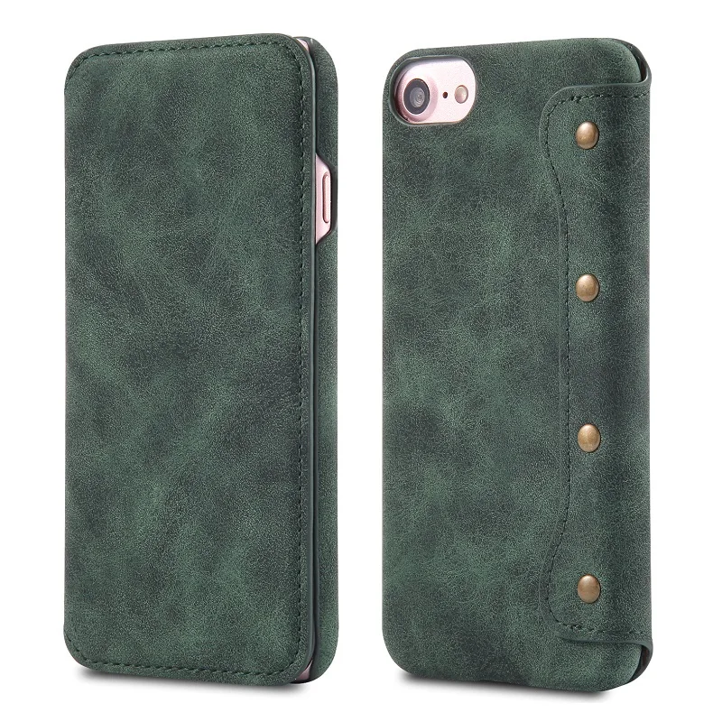 Роскошный кожаный чехол для iPhone 6 6S 7 8 Plus X XR чехол Ретро Флип-кошелек Coque для iPhone XS Max Чехол-держатель для карт