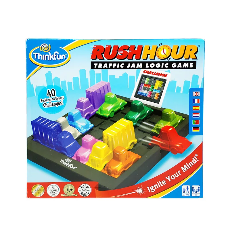

America ThinkFun Traffic Jam Time Thinking Logic Educational Toy Intellectual Problem-solving Pass Board Game