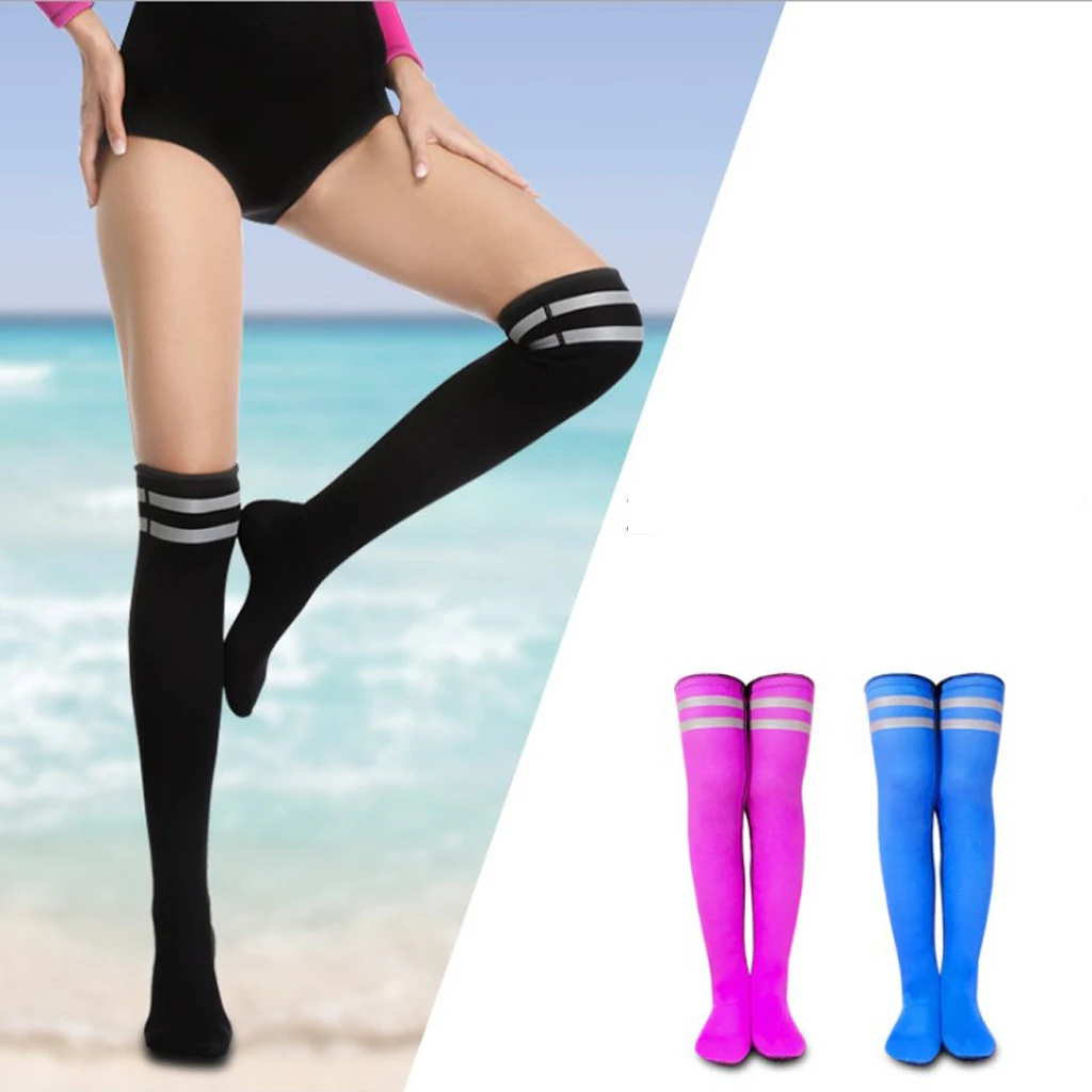 Diving Socks 2mm Neoprene Water Fins High Socks Extra Long Snorkeling Wetsuit Booties Surfing Swimming Beach Water Wetsuit 