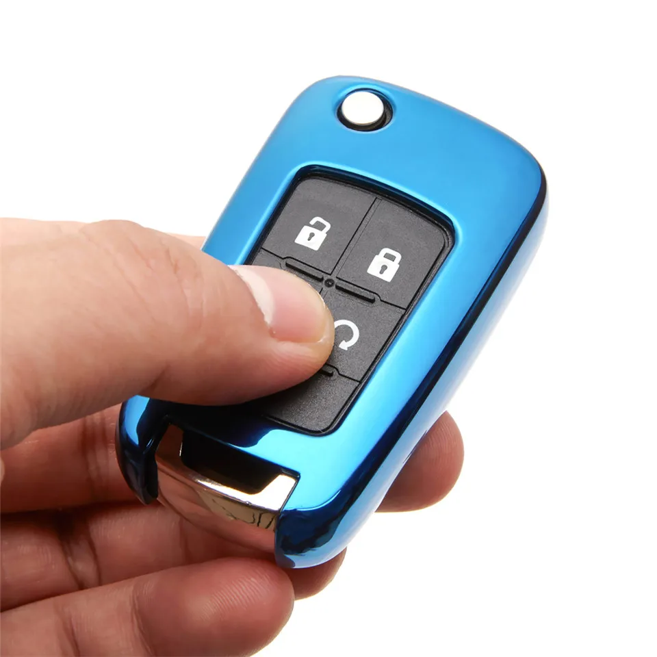 TPU Car Key Cover Case Skin For Opel Astra G H J Chevrolet Cruze Aveo Buick Excelle Protection Key Bag Shell Holder Keyring
