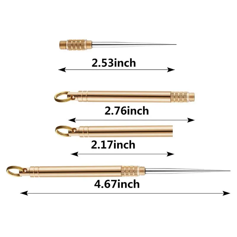 2 Pieces Pocket Titanium Warehouse Toothpick Holders Waterproof Fruit Fork toothpick