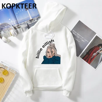 

Billie Eilish Sweatshirts 2019 New Winter Autumn Fashion Hoodies Male Plus Size Warm Coat Men Hip Hop Hoodies Sweatshirts
