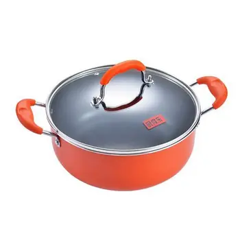 

Double Ear Soup Pot Thick Non-stick Baby Baby Food Cooking Milk Pot Soup Stew Pot Mini Small Pot Induction Cooker Universal