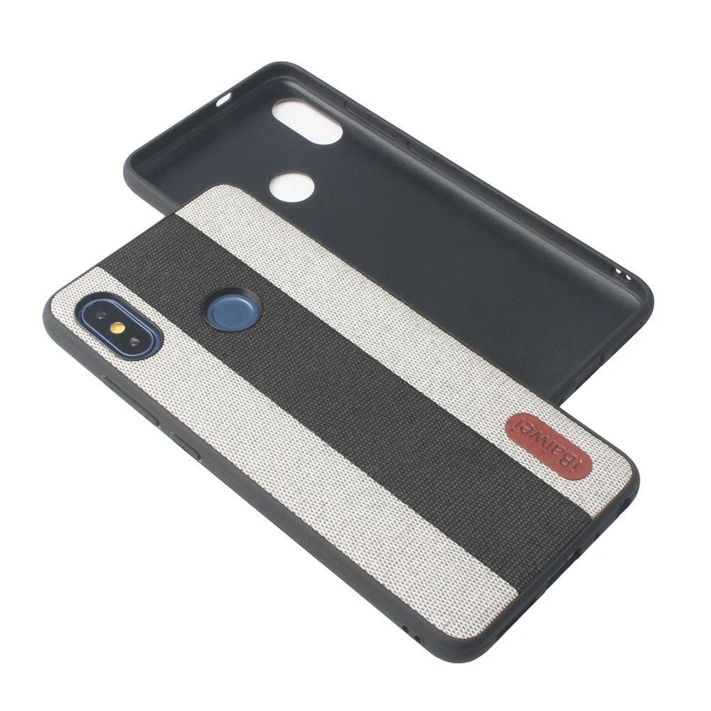 black 2 gray Тканевый чехол для Xiaomi Redmi Note 8 Pro 7 5 6 Pro задняя крышка Xiaomi mi 8 9 SE Lite Explorer чехол Red mi 7A 7Pro mi A3 CC9 e funda - Цвет: black 2 gray