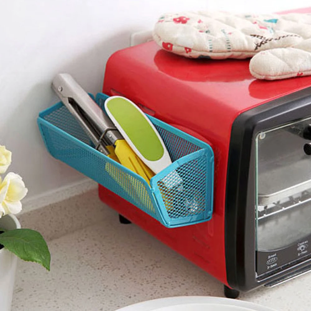 Fridge Magnet Shelf Adsorbing Holder Storage Rack Kitchen Gadget Organizer