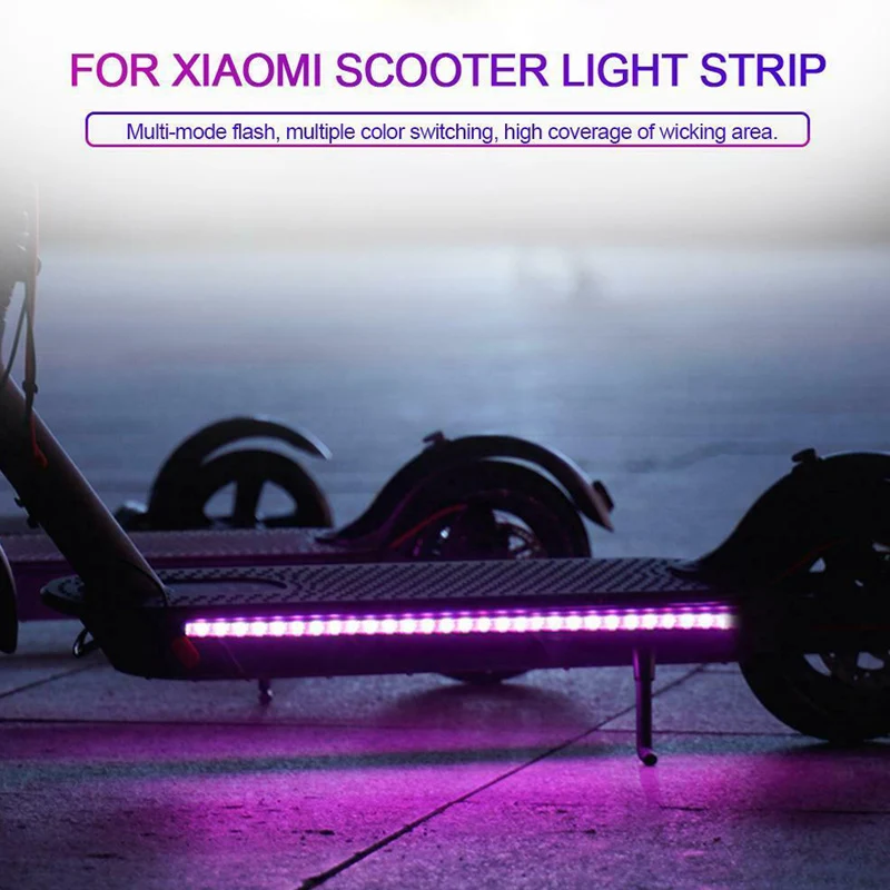 2 шт. светодиодный свет полосы лампы для машины Водонепроницаемый Аксессуар для Xiaomi M365 скутер_ WK
