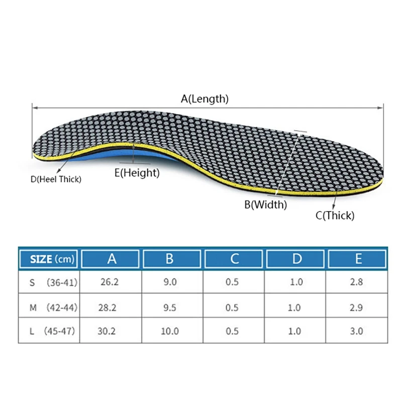 

Hot Arch Correction Insole Flat Foot Inside And Outside Eight-shaped Orthopedic Arch Support Men and Women Sports Insoles Tools