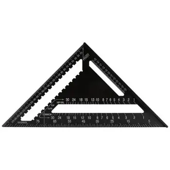 

12 Inch Speed Square Read Rafter Set Square For Artists Builders Manufacturers Engineer DIY Rulers