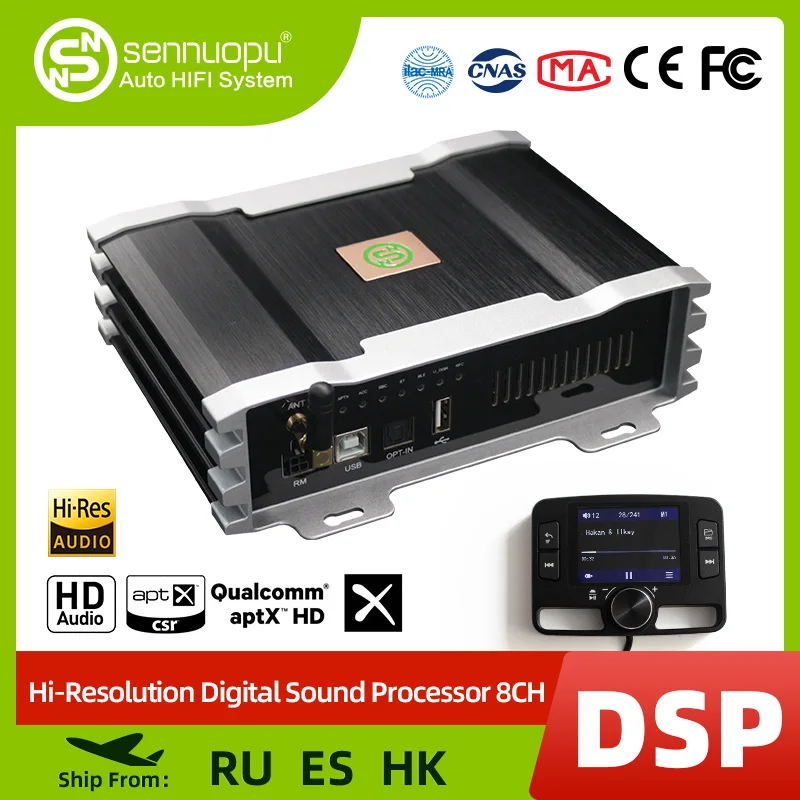 Sennuopu X11B 12 в Bluetooth 4-канальный Dsp автомобильный Аудиопроцессор 1000 Вт класс A