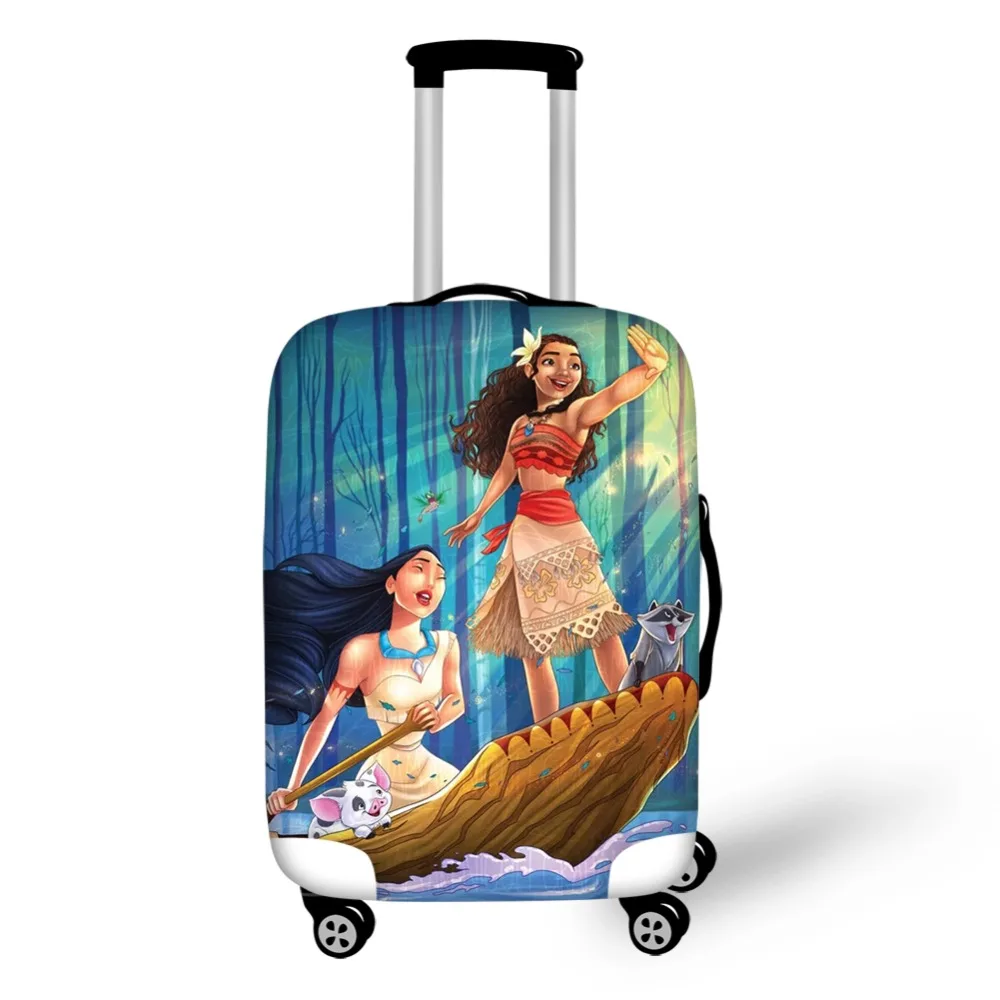 HaoYun дорожный багажный чехол Moana Vaiana Princess с рисунком, чемодан, чехол с мультяшным дизайном, эластичный пыленепроницаемый и водонепроницаемый протектор