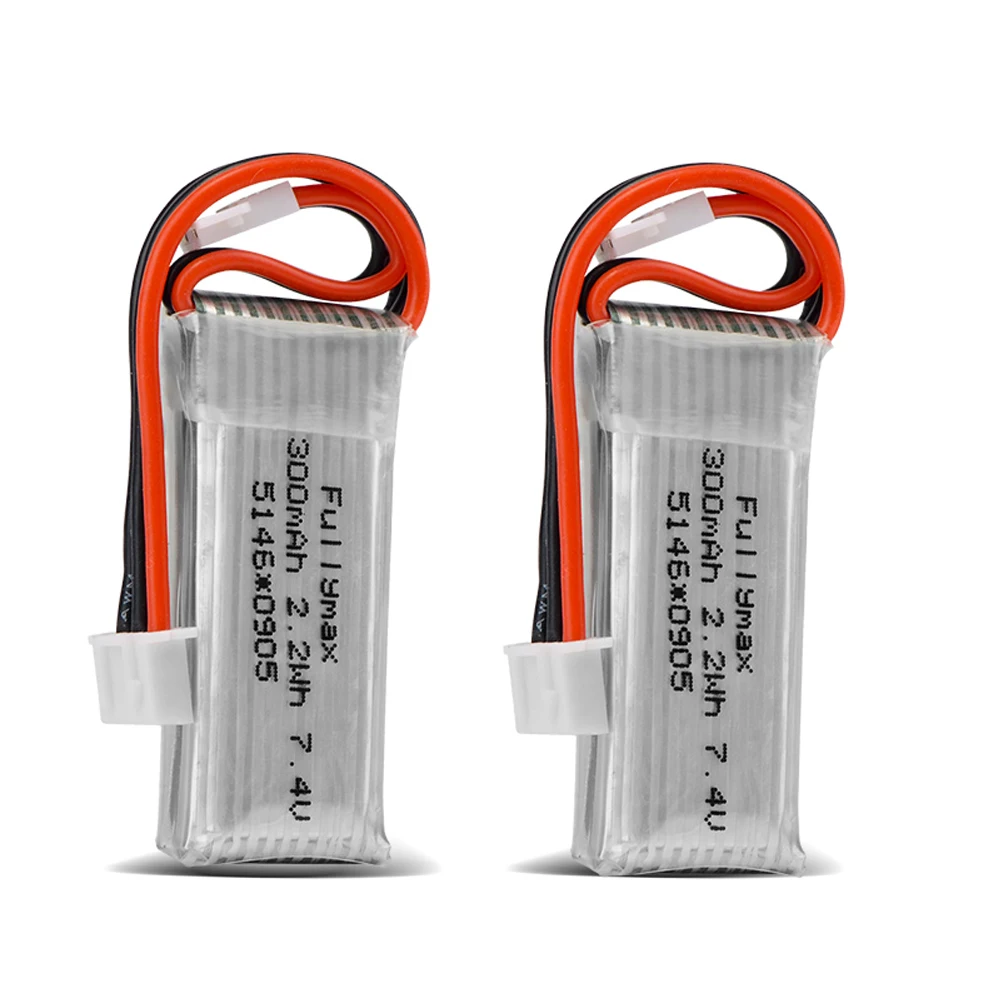 Горячая RC батарея 7 4 в 300 мАч 25C Lipo для XK DHC-2 A600 A700 A800 A430 WLToys F959 самолет | Игрушки и