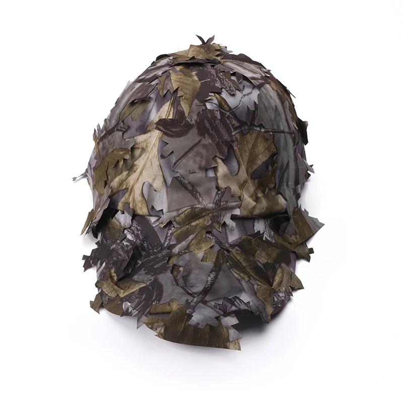 Уличная тактическая камуфляжная кепка в военном стиле с бионическим листом армейская камуфляжная охотничья шляпа Снайпер скрытый джунгли LW7