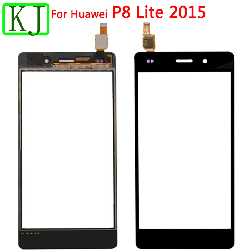 Для huawei P8 Lite Сенсорный экран планшета Сенсор Стекло для P8Lite сенсорный Панель ALE-L04 ALE-L21 ALE-TL0 - Цвет: Black