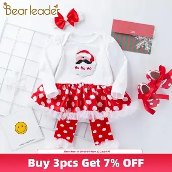 

Bear Leader Baby Cartoon Christmas Clothing Sets New Fashion Toddler Girls Party Costumes Lovely Princess Clothes Suits 2Pcs