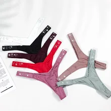 

Sexy Panties Women's Thong Pants Fashion Diamond Sports G-String Low Waist Seamless Comfort Thong Female Sexy Lingerie