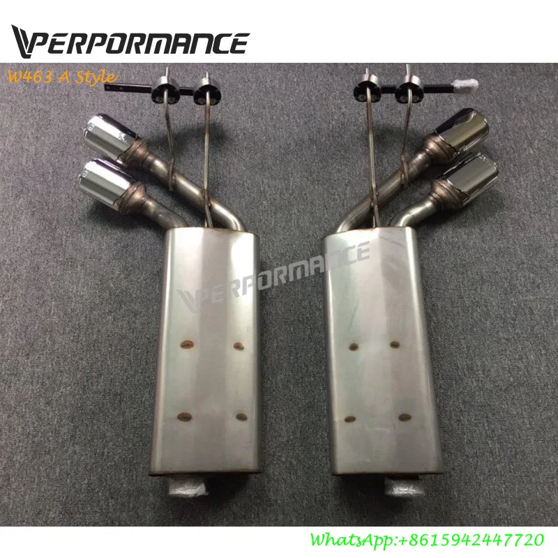 W463 g500 g63 g550 exhaust system W463 muffler system with A logo 1990~2018Year