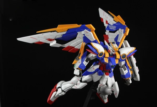 BANDAI MG 1/100 модель Wing Gundam Ver. Ka Kaart Versie Vliegende Vleugel Gemonteerd Tot фигурки