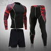 Top New Quality Men Thermal Underwear Set Tracksuit Compression Sweat Quick Dry  Underwear Thermal  Mens Clothes Long Johns 4