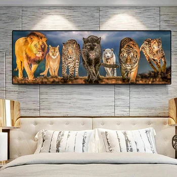 

Diamond Painting Some Wild Animals Full Drill Square/Round Diamond Painting Mosaic Needlework Home Decoration Paintings