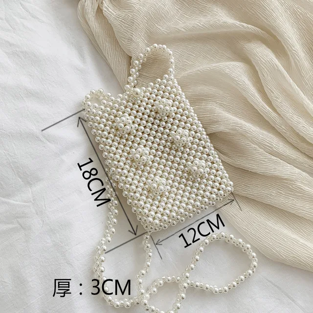 Mini Pearl Bag Handmade Vintage EVA Beaded Fashion Banquet Party Shoulder Bag Female 2019 Wedding Bags Luxury Women's Coin Purse A11