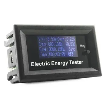

LCD Display Digital Current Voltage Power Energy Meter Multimeter DC 120V 20A Energy Meter Gauge Voltmeter Ammeter