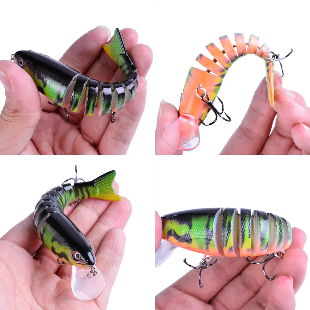 

1pc 11cm 17g Swimbait Wobblers Pike Fishing Lures Artificial Multi Jointed Sections Hard Bait Trolling Carp Fishing Lure Tools