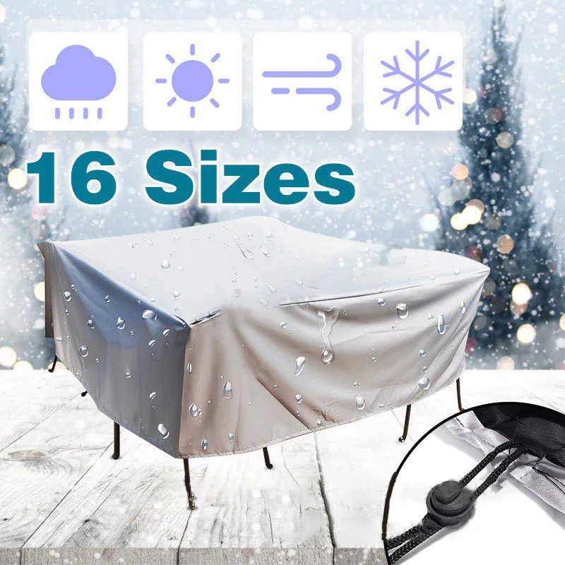 Водонепроницаемый открытый садовая мебель для патио покрывает Дождь Снег стул Чехлы для дивана стол стул Пыленепроницаемый Чехол