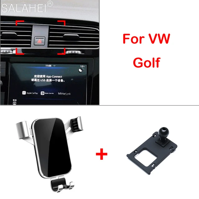 Telefon Halter Für VW Volkswagen Golf 7 MK7 2014-2018 Auto Air Vent Berg  Zelle Stehen Unterstützung Auto Zubehör handy Halter - AliExpress