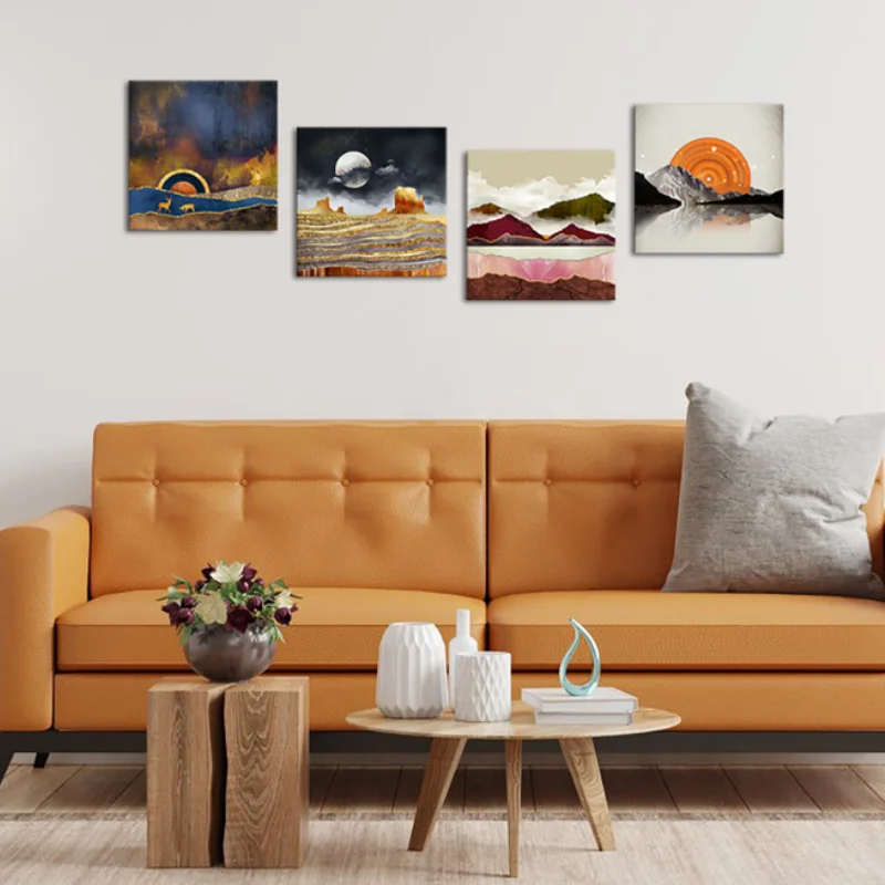 PROD 1005003346526926 Modern Abstract Canvas Painting Mountain Scenery
Posters Print Sunset Wall Art Wall Picture for Living Room Home
Decoration