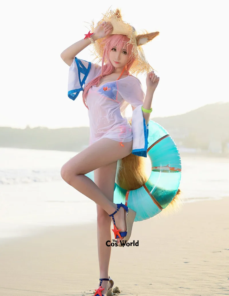 FGO Fate Grand Order tamamo no Mae бикини купальный костюм аниме косплей костюмы