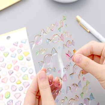 

20pcs/lot Beautiful Dream Crystal Hot Stamping sticker decoration DIY ablum diary scrapbooking label sticker kawaii stationery