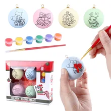 Мультфильм цветной рисунок рождественского Бала с милым рисунком кота комплект модельных детских типа «сделай сам» tu se bi подарок на Пасху