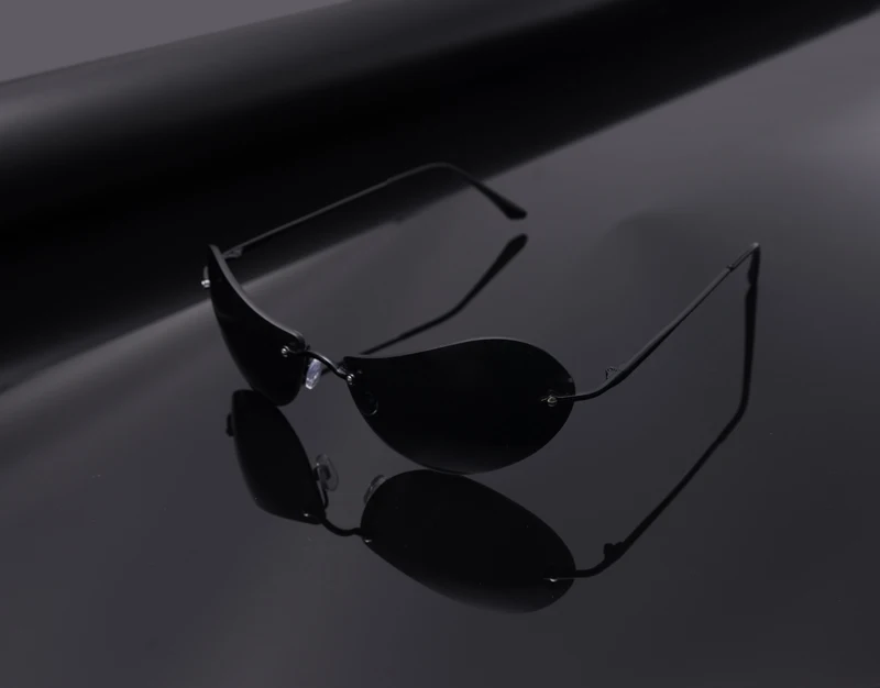 WEARKAPER мини без оправы мужские классические солнцезащитные очки Matrix Morpheus очки женские стимпанк фильм очки ультралегкие тонкие рамки