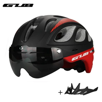 

GUB Cycling Helmet Ultralight mountain road Bicycle helmet with goggles outdoor MTB safety cap Bike Windproof Glasses Helmets