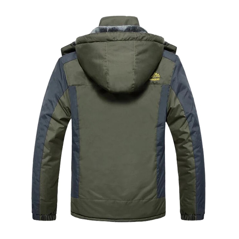 Kaufen Plus Größe 8XL 9XL Winter Fleece Militär Unten Jacke Mantel Männer Winddicht Wasserdicht Outwear Unten Parkas Windjacke Armee Regenmantel