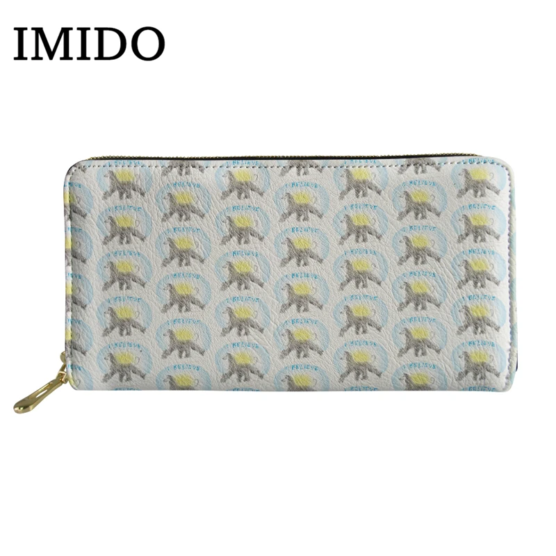 IMIDO, афганская борзая, кошельки для Teenger, для девочек, сумка для телефона, для денег, для монет, карман для карт, женский кошелек, клатч, кошелек, новинка - Цвет: WLL842Z21