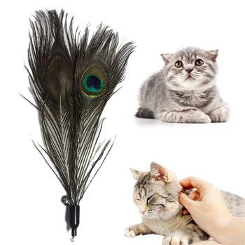 

6 Style Cat Toys Three-section Telescopic Plastic Kitten Interactive Stick Feather Wand With Small Bell Mouse Cat Pet Supplies