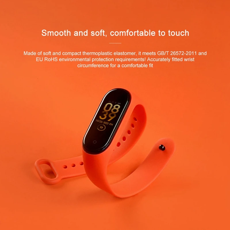 Официальный Xiaomi Mi-браслет, 3 ремешка, силиконовый универсальный браслет, Xiaomi Mi-браслет, 4 ремешка, аксессуары для умных часов