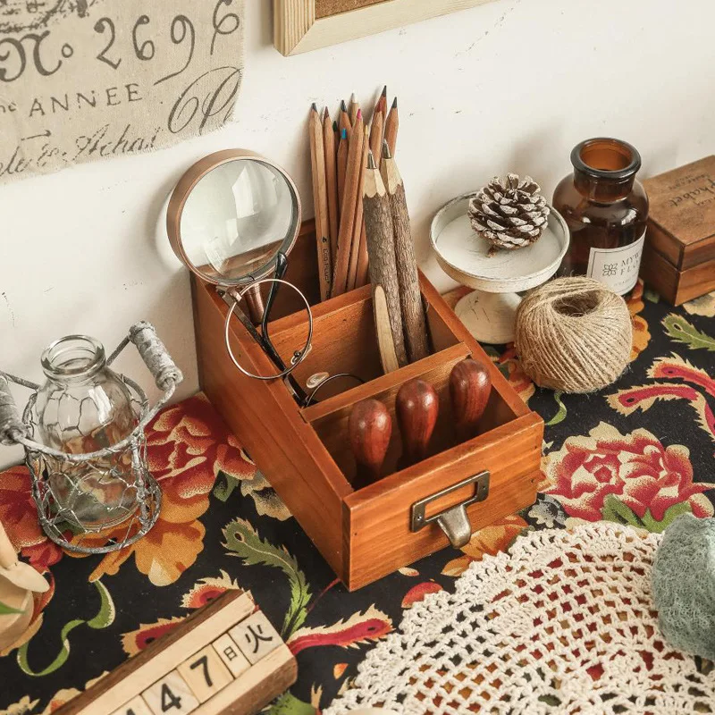 Jean & Len Akazienholz Organizer 18x12x5cm - Stilvolle Aufbewahrungsbox